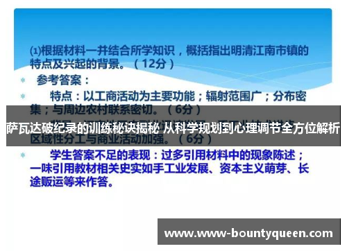 萨瓦达破纪录的训练秘诀揭秘 从科学规划到心理调节全方位解析